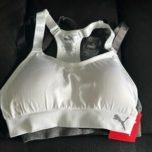 PUMA Women's White Sports Bra